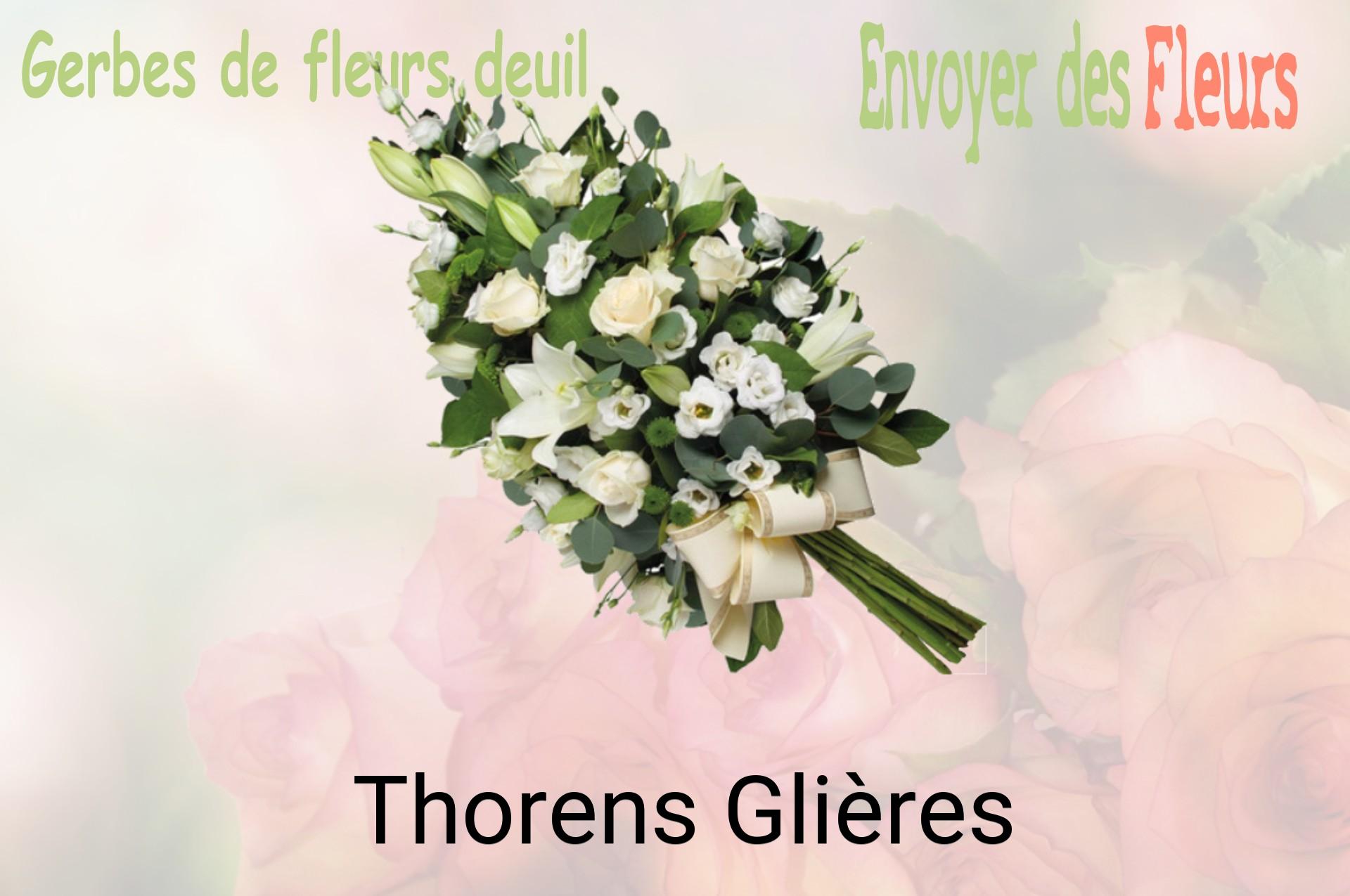 Gerbe de fleurs de deuil livrée à Thorens-Glières